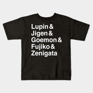 Lupin III - Helvetica-styled Kids T-Shirt